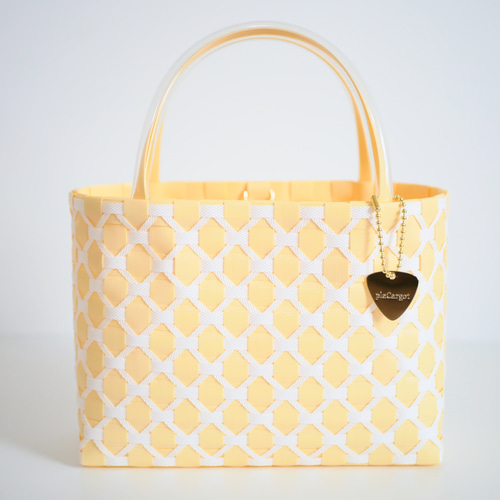 美品 ロド イタリア製 ヴィンテージカゴバック 2WAY イエロー