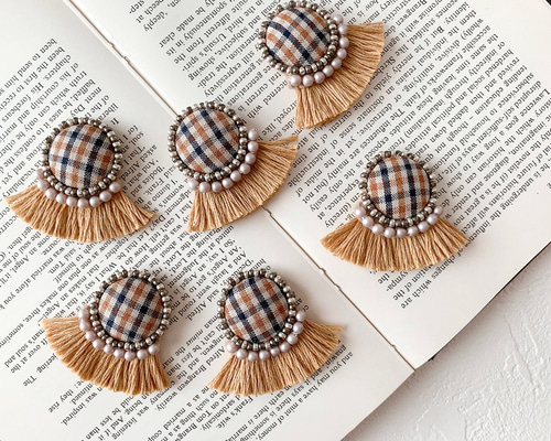 No.1196  ブラウンマーブルイヤリング 883e99ec736dd528e6132a4bf6bf47