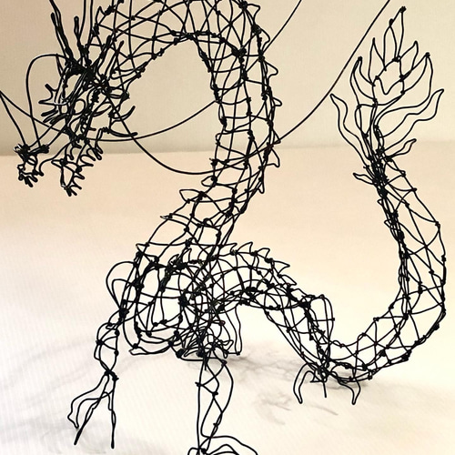 龍の立体アート ハンドメイド 美術品・アンティーク・コレクション