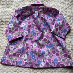 丸襟が可愛い❤️北欧風の花柄スプリングコート（80） 2枚目の画像