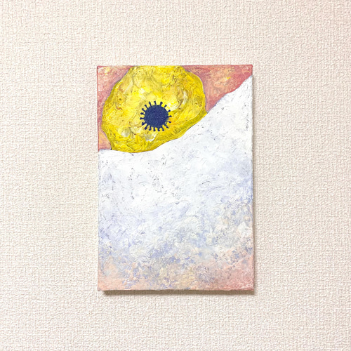 原画 油絵 フラワーギフト アネモネのアート 抽象画 SM