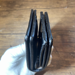 『即納』WK-02 2つ折り財布小銭横　ブラック　クロムエクセル 10枚目の画像