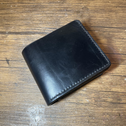 『即納』WK-02 2つ折り財布小銭横　ブラック　クロムエクセル 1枚目の画像