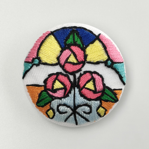 刺繍 COSMO ボタニカル刺しゅう No.92901すずらんのブローチ
