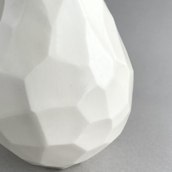 花器 (小） 花瓶 (白）Vase (white) 陶磁器製　 5枚目の画像