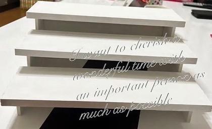 手作り什器　組み立て式☆ ひな壇