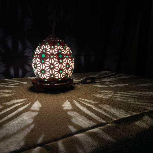 ひょうたんランプ《麻の葉ドーム12》 スタンドライト・テーブルランプ