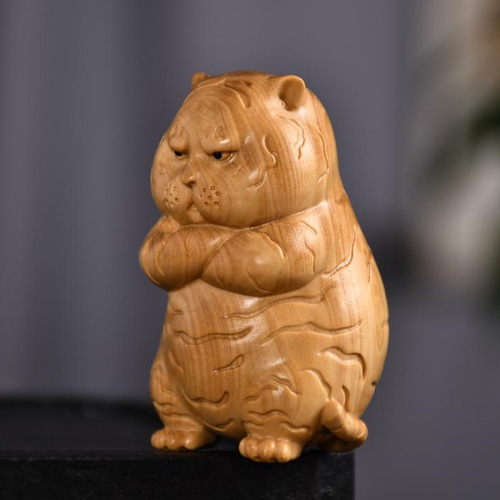 置物　彫刻　虎　美品 木彫 虎 大型 68cm 彫刻 木製 オブジェ インテリア 置物