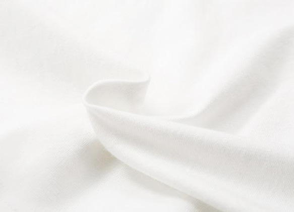 白色 散步T恤 日系學院少女風圓領落肩袖寬鬆短袖上衣 舒適隨意 第4張的照片