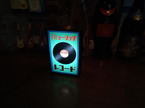 レコード ミュージック レコードショップ コレクション 昭和 レトロ 看板 玩具 置物 雑貨 LEDライトBOXミニ 人気・おすすめ｜使いやすい・旅行におすすめ 品質保証 全国発送 日本国内発送・最短翌日お届け