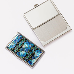 天然貝 名刺カードケース（ローズヘブン）シェル・螺鈿アート｜ギフト・プレゼントにおすすめ 4枚目の画像