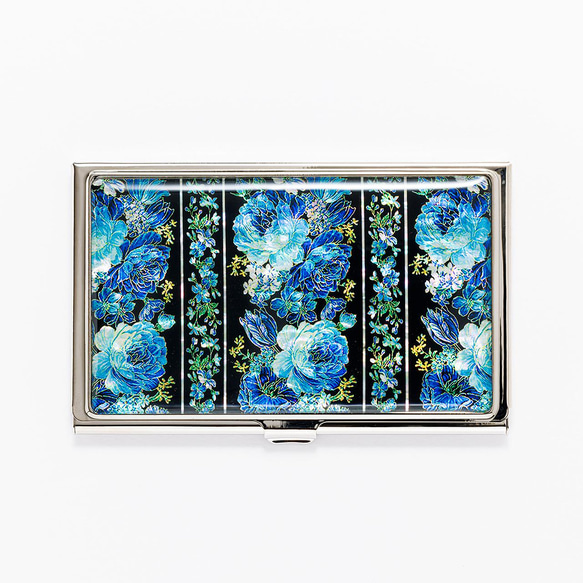 天然貝 名刺カードケース（ローズヘブン）シェル・螺鈿アート｜ギフト・プレゼントにおすすめ 3枚目の画像