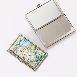 天然貝 名刺カードケース（虹の歌）シェル・螺鈿アート｜ギフト・プレゼントにおすすめ 4枚目の画像