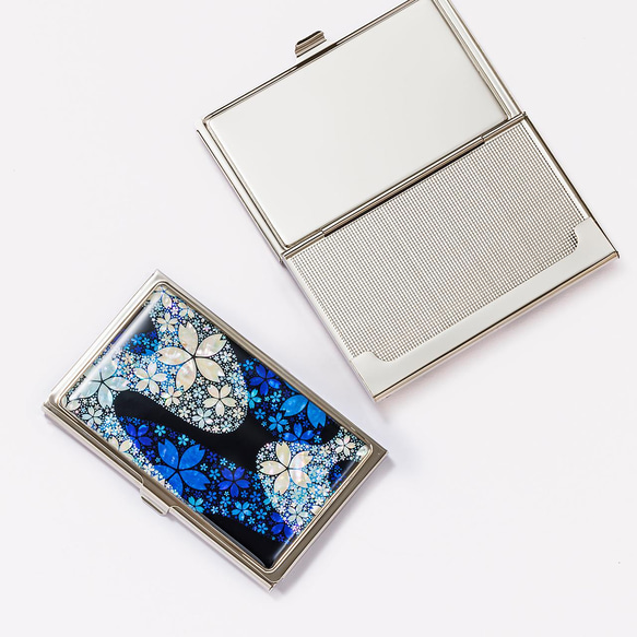 天然貝 名刺カードケース（夢桜 -優-）シェル・螺鈿アート｜ギフト・プレゼントにおすすめ 4枚目の画像