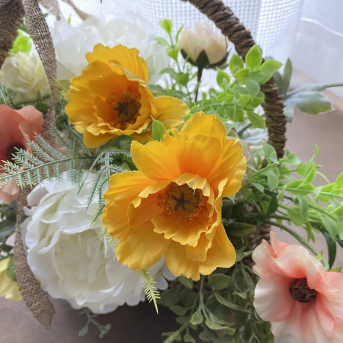 バラ アーティフィシャルフラワー 造花 ピンク オレンジ イエロー ブルー ピンク バラ オレンジ アーティフィシャルフラワー ブルー 造花 イエロー