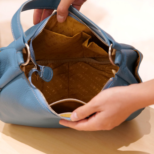 送料無料】縫左衛門・2WAY・ハンドバッグ・ショルダーバッグ・ネイビー