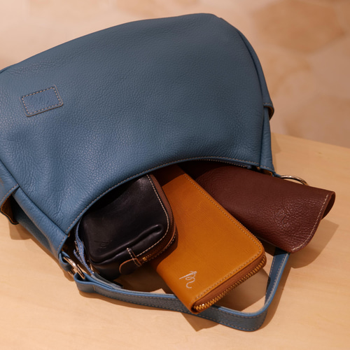 送料無料】縫左衛門・2WAY・ハンドバッグ・ショルダーバッグ・ネイビー