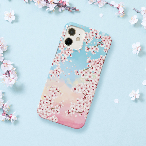 iPhone - 桜 桜 スマホケース 手帳型 カバー iPhone16 15 14 13 SE ほぼ全