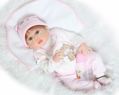 ベビードール② アンティークドール 赤ちゃん 眠り目 イタリア ミニョネット Amazon | Miaio リボーン ベビードール 女の子 7インチ シリコン