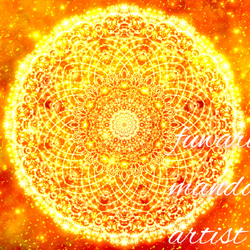 ピンクガネーシャ】“夢を叶えるサポート”曼荼羅アート 絵画 fuwari