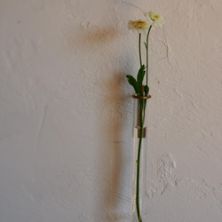 試験管一輪挿し壁付真鍮150 3枚目の画像