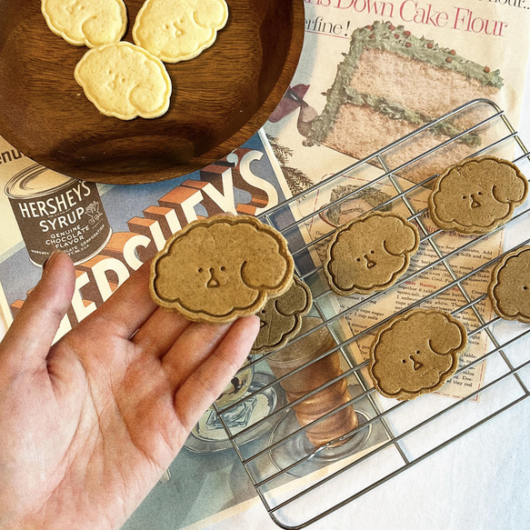 プードル 顔 クッキー型・クッキーカッター / かわいい 子犬 クッキー 作り / きれいな 4枚目の画像