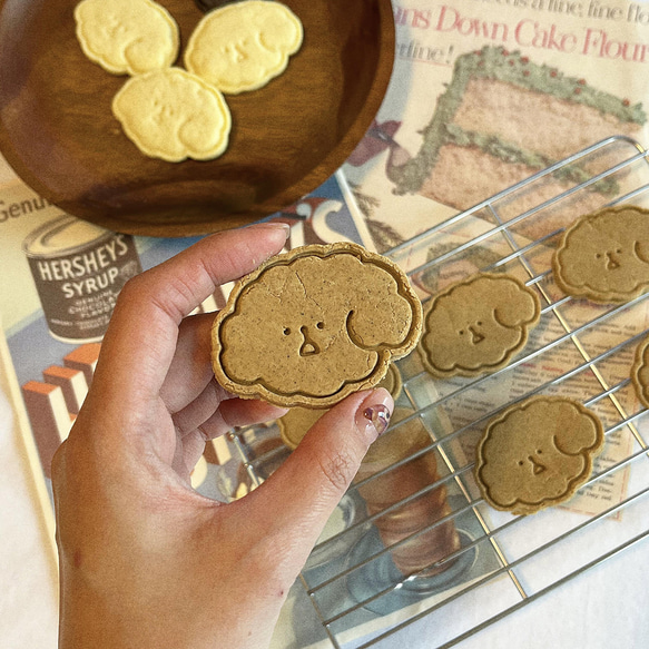 プードル 顔 クッキー型・クッキーカッター / かわいい 子犬 クッキー 作り / きれいな 7枚目の画像