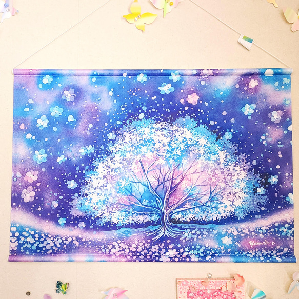 B2タペストリー　”雪の花” 3枚目の画像