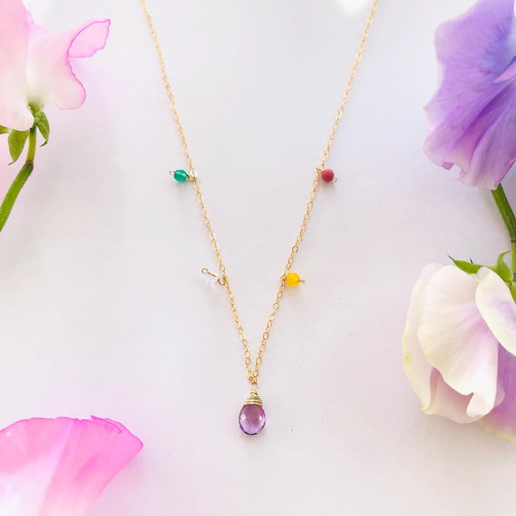 spring color necklace 2枚目の画像