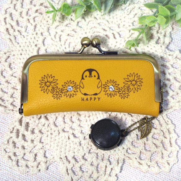 がま口印鑑ケース♡小物ケース お祈りニャンコ オーロラ 財布・ケース  