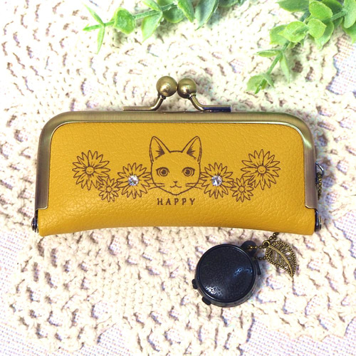 送料無料】がま口印鑑ケース 猫 名入れ可 がま口 Tsukioto 瀬名 通販  