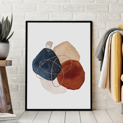 抽象画 インテリアポスター #7/ おしゃれ モダンアート / シンプル