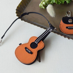 【名入れ】ミニチュア【ギター】キーカバー＆ピックケース バッグチャームやキーホルダーとしても！※袋ラッピング無料 7枚目の画像
