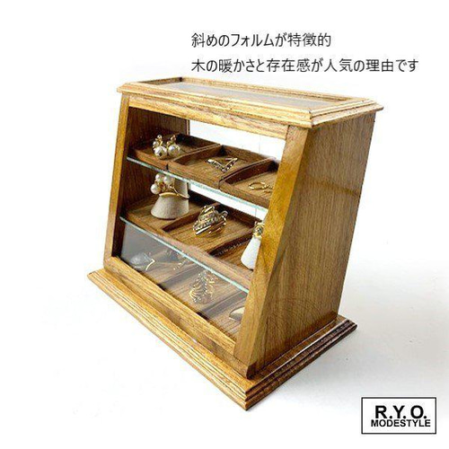 大人気 ミニチュアガラスショーケース コレクションケース 木製