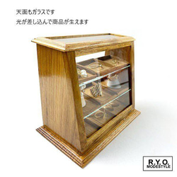 大人気　ミニチュアガラスショーケース　コレクションケース　木製 4枚目の画像
