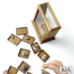 大人気　ミニチュアガラスショーケース　コレクションケース　木製 9枚目の画像