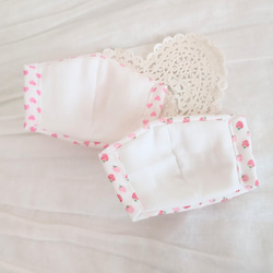 立体マスク 子供 【小さめ】＆【KIDS】2歳以上【 2枚800円】ふわふわWガーゼ 抗菌消臭加工tiotio選択可能♪ 8枚目の画像
