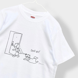 Tシャツ「出かけるとき帰ったとき」ホワイト 3枚目の画像