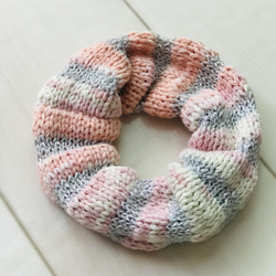 新品 potete ニットシュシュ グレー 新品 potete ニットシュシュ グレー