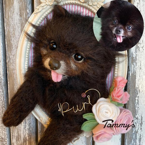 うちの子オーダー2025【オーダー例_ぷりちゃん】羊毛フェルト