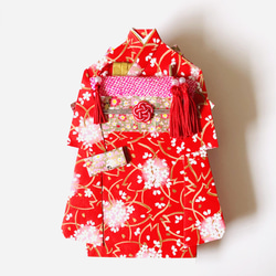 【確認用 PF33／／y様】着物のぽち袋◇お祝い袋 着物とはかまのポチ袋 お年玉袋 5点セット ぽち袋・お年玉袋