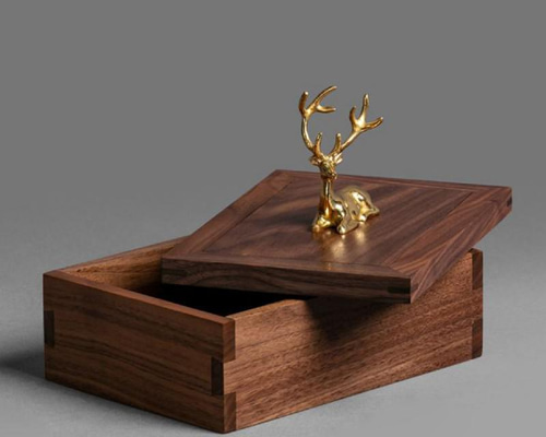 卓上収納ケース 飾り箱 真鍮 無垢材 小物入れ アクセサリー収納