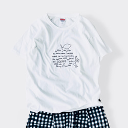 Tシャツ「apple」ホワイト 1枚目の画像