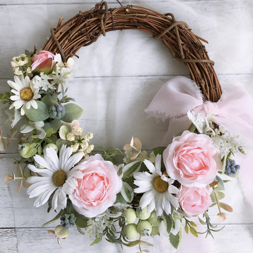 春色ハーフリース スターチスホワイトミックス：ハーフリースM | andbloom