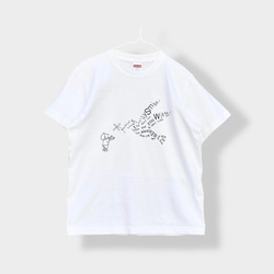 Tシャツ「bird」ホワイト 2枚目の画像