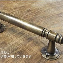 真鍮 取っ手 取手 金具 ドアノブ 家具 キャビネット ハンドル 引き出し アンティーク 　(真鍮／ブラス）No.042 3枚目の画像