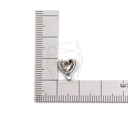 ERG-2002-R【2個入り】ハートピアス,heart  Ear Post/ 8mm x 10mm 5枚目の画像