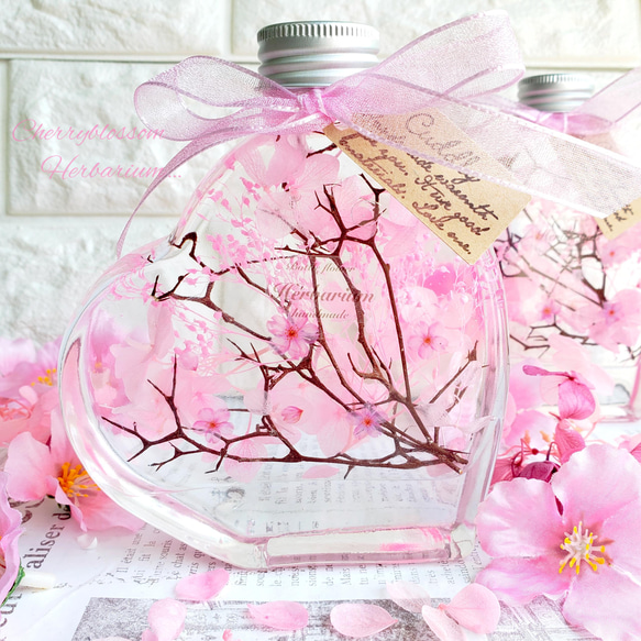 桜 ハーバリウム ₊✼̥*ˈ インテリア プレゼント ギフト 春