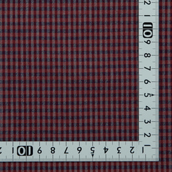 先染めコットン Yarn Dyed　チェック(赤×青)　SK25 2枚目の画像