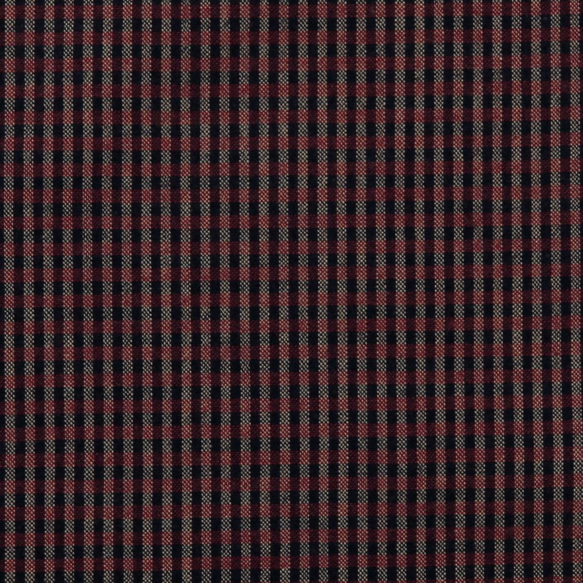 先染めコットン Yarn Dyed　チェック　(紺×赤)　SK27 3枚目の画像